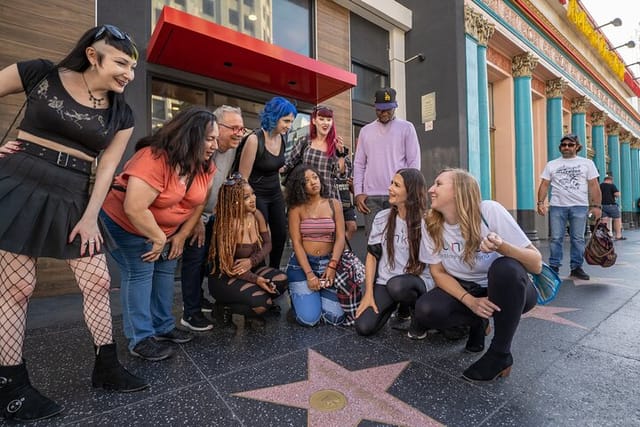 See the historic Hollywood Walk of Fame 